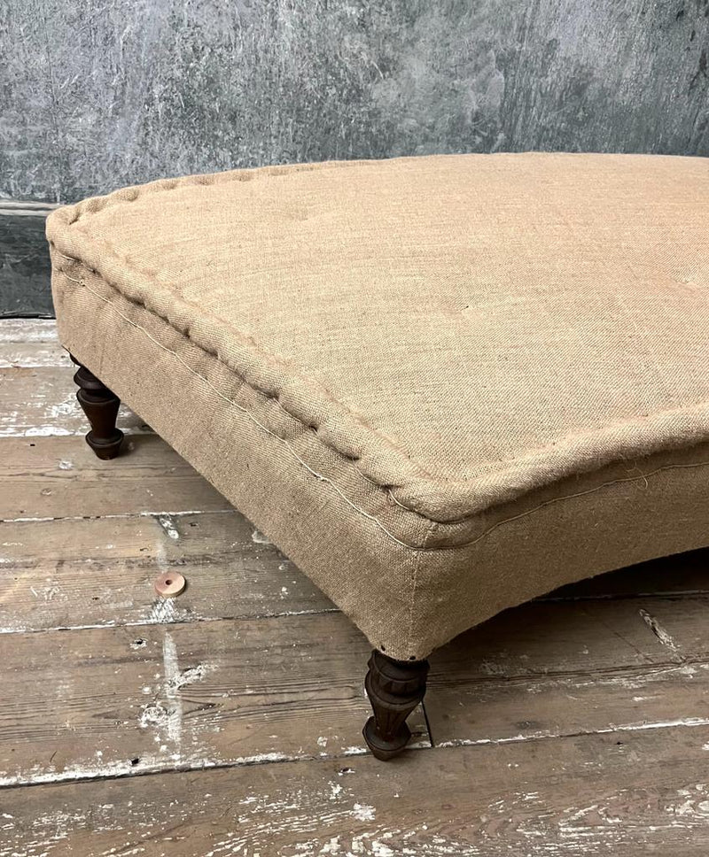 19th century French curved ottoman/footstool