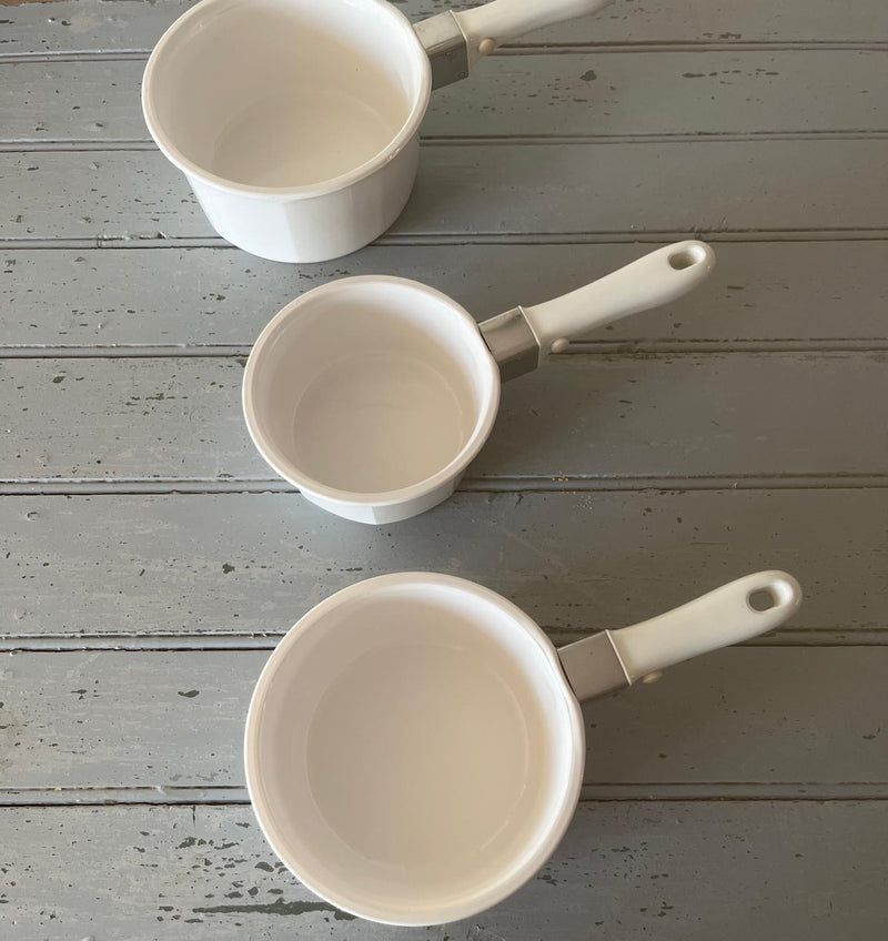 Arcoflam set of three cooking pots