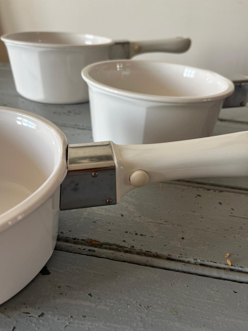 Arcoflam set of three cooking pots
