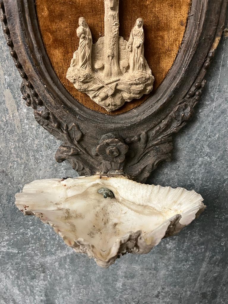 19th century holy water font