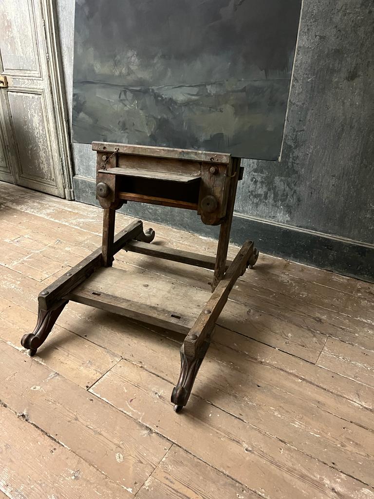 Large 19th century artist easel