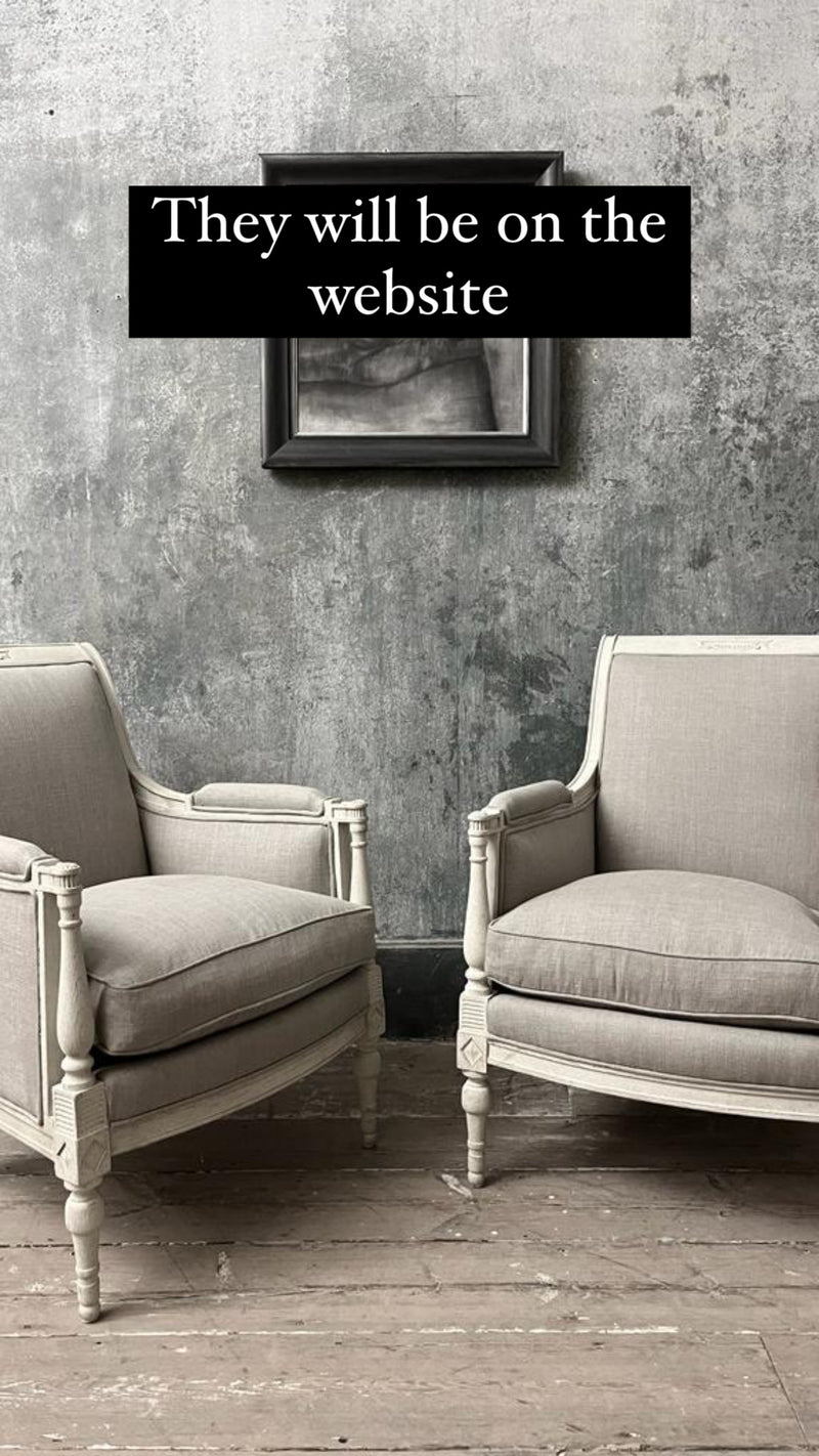 Pair of directoire style chairs