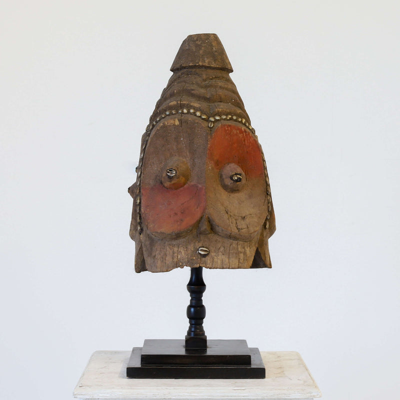 19th century Ghanaian tribal head dress mask