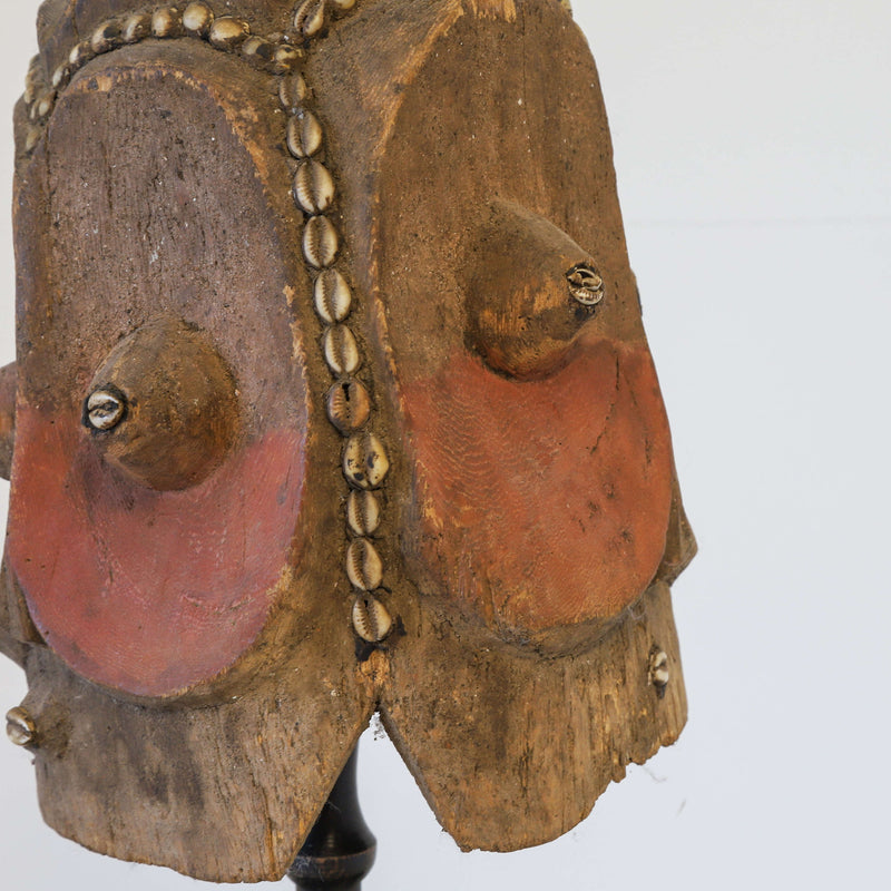 19th century Ghanaian tribal head dress mask