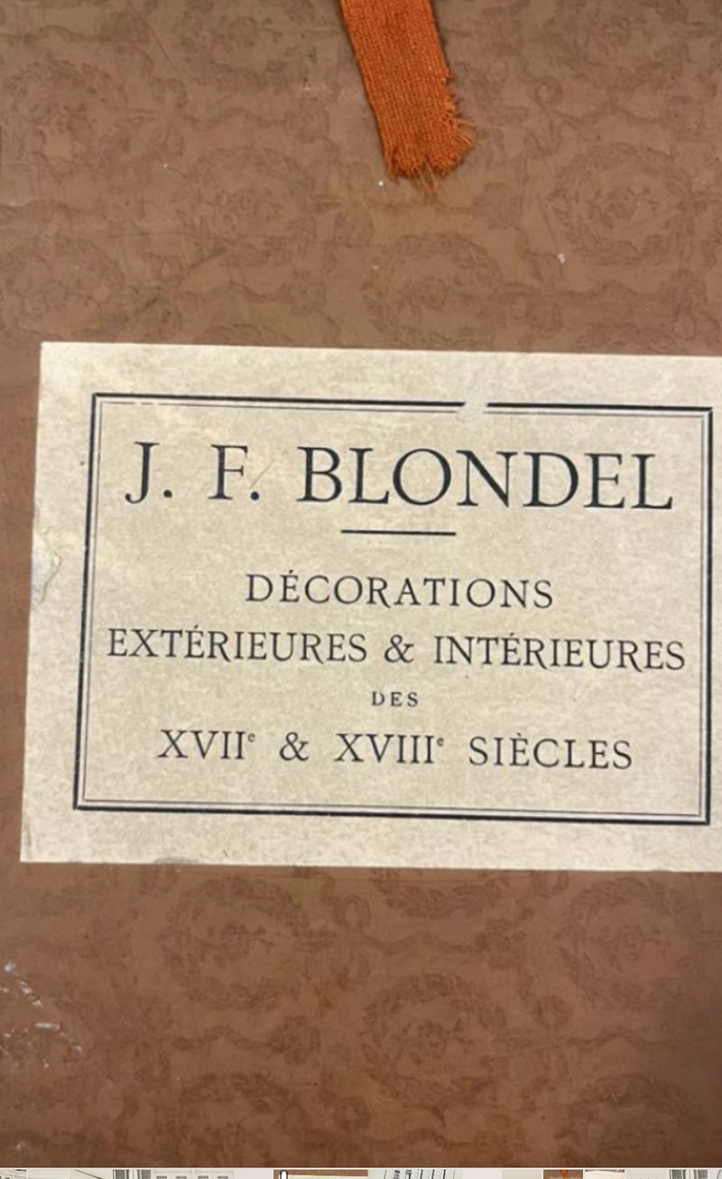 Jacques Francis Blondel rare book
