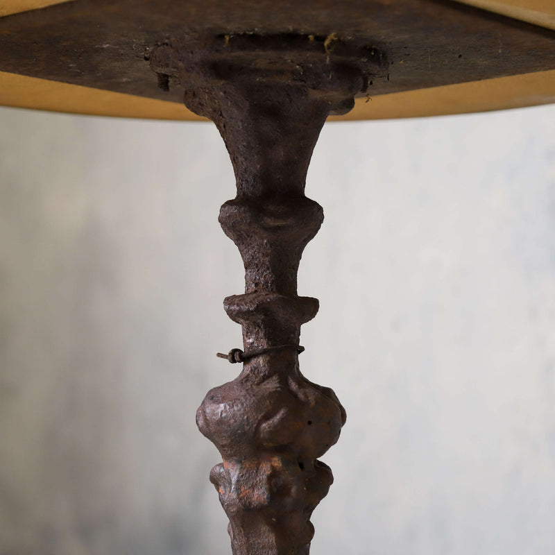 19th century cast iron base with copper top