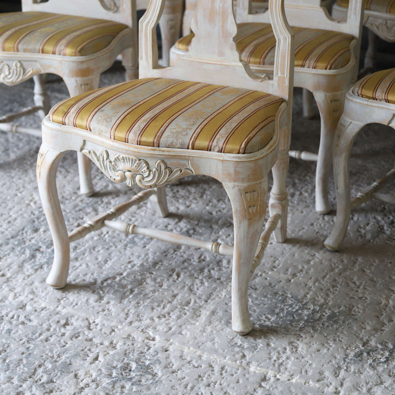 Set of 8 Swedish dining chairs