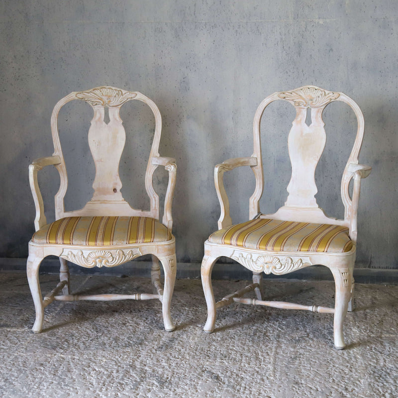 Set of 8 Swedish dining chairs