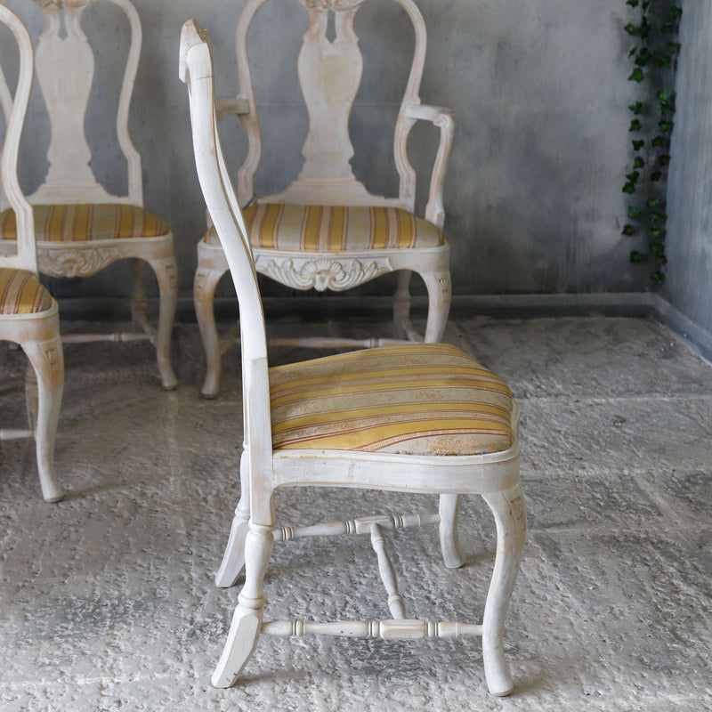 Set of 8 Swedish dining chairs