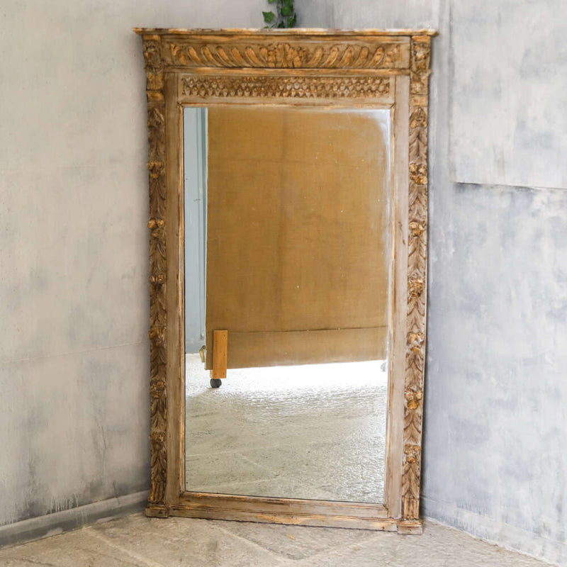 French 19th century trumeau  mirror.