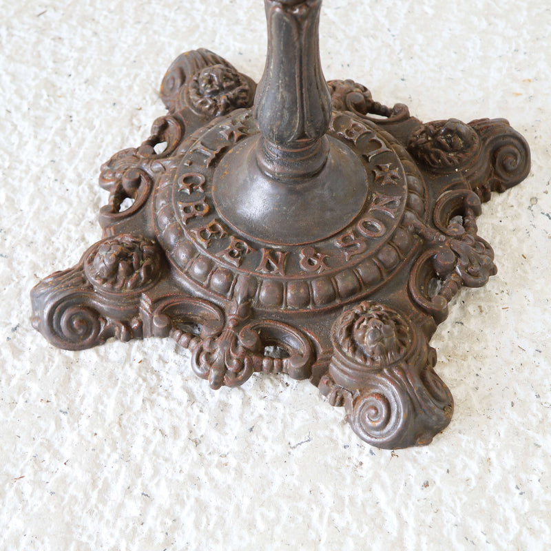 19th century cast iron table
