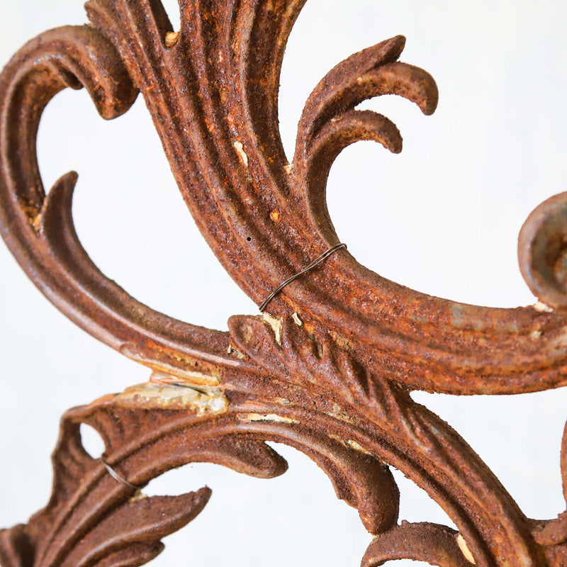 Pair of 19th century iron lamps