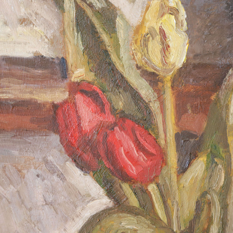 French stil Life oil painting of Tulips