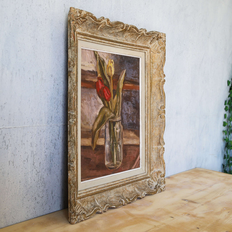 French stil Life oil painting of Tulips