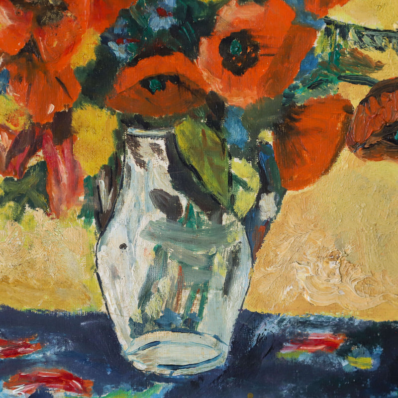 Mid 20th century still life of Poppies