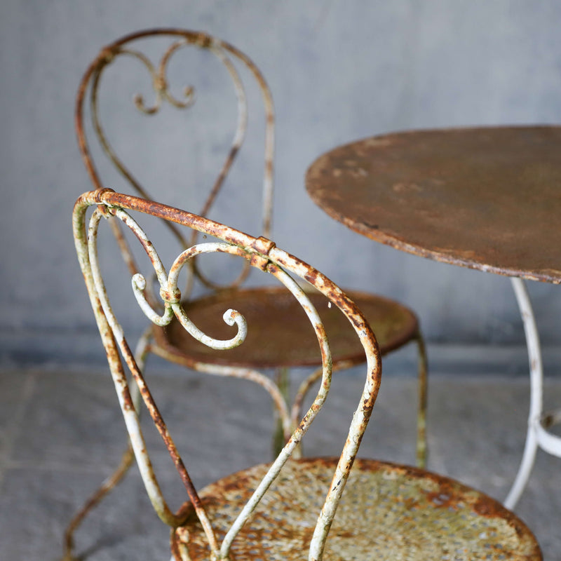 19th century French iron garden set