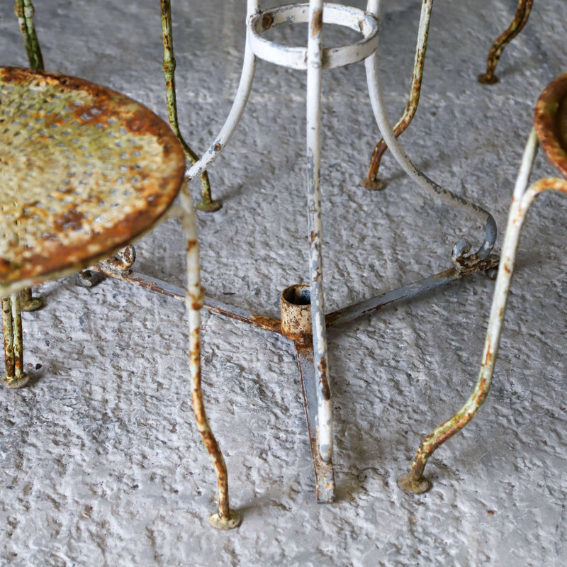 19th century French iron garden set