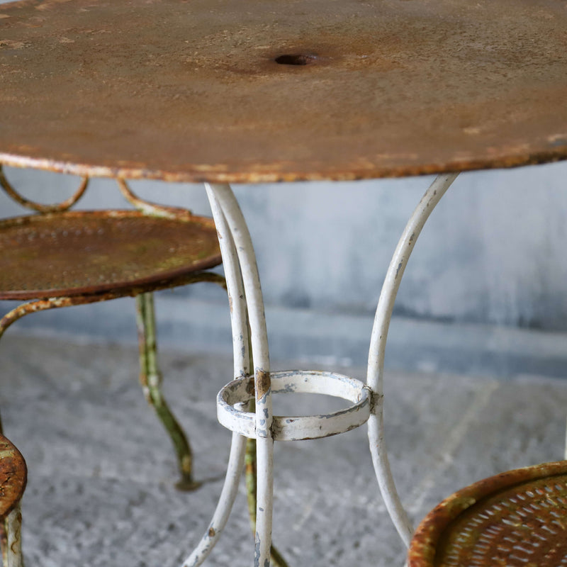 19th century French iron garden set