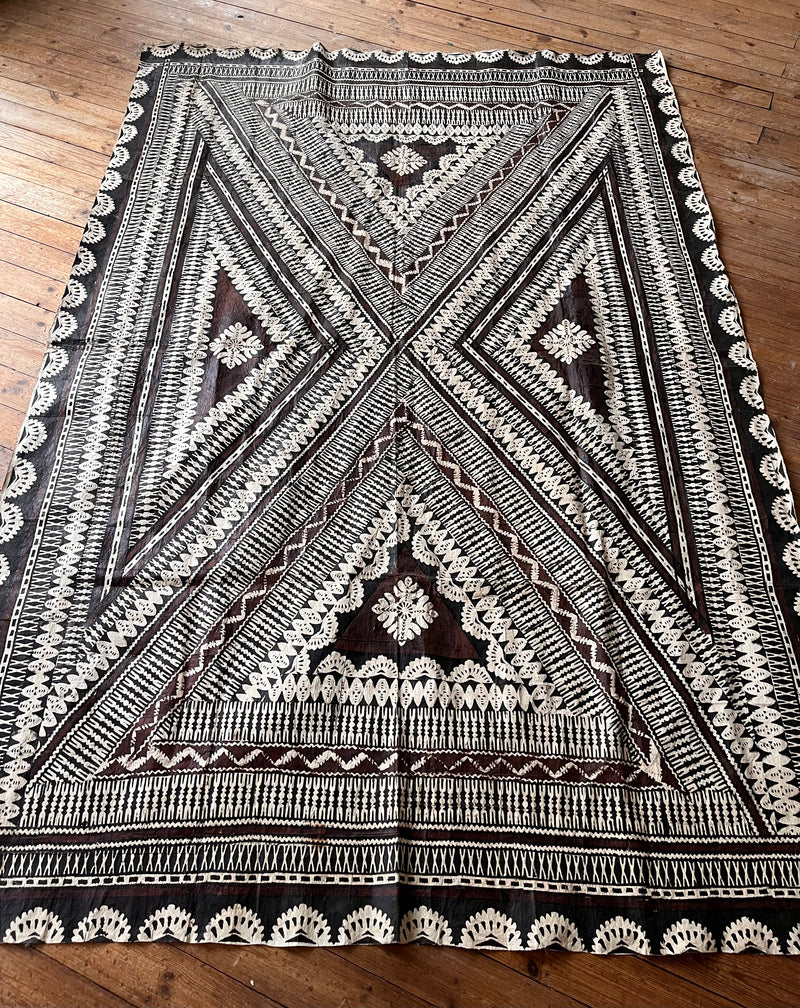 Large Fijian tapa cloth