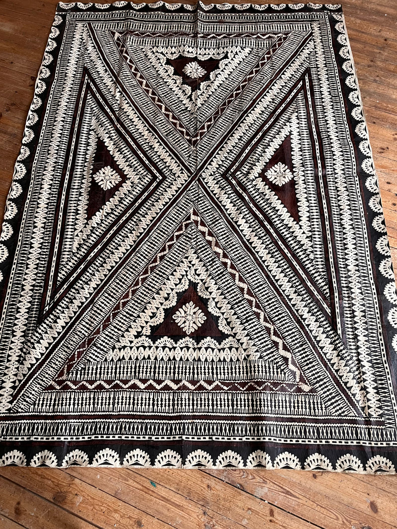Large Fijian tapa cloth