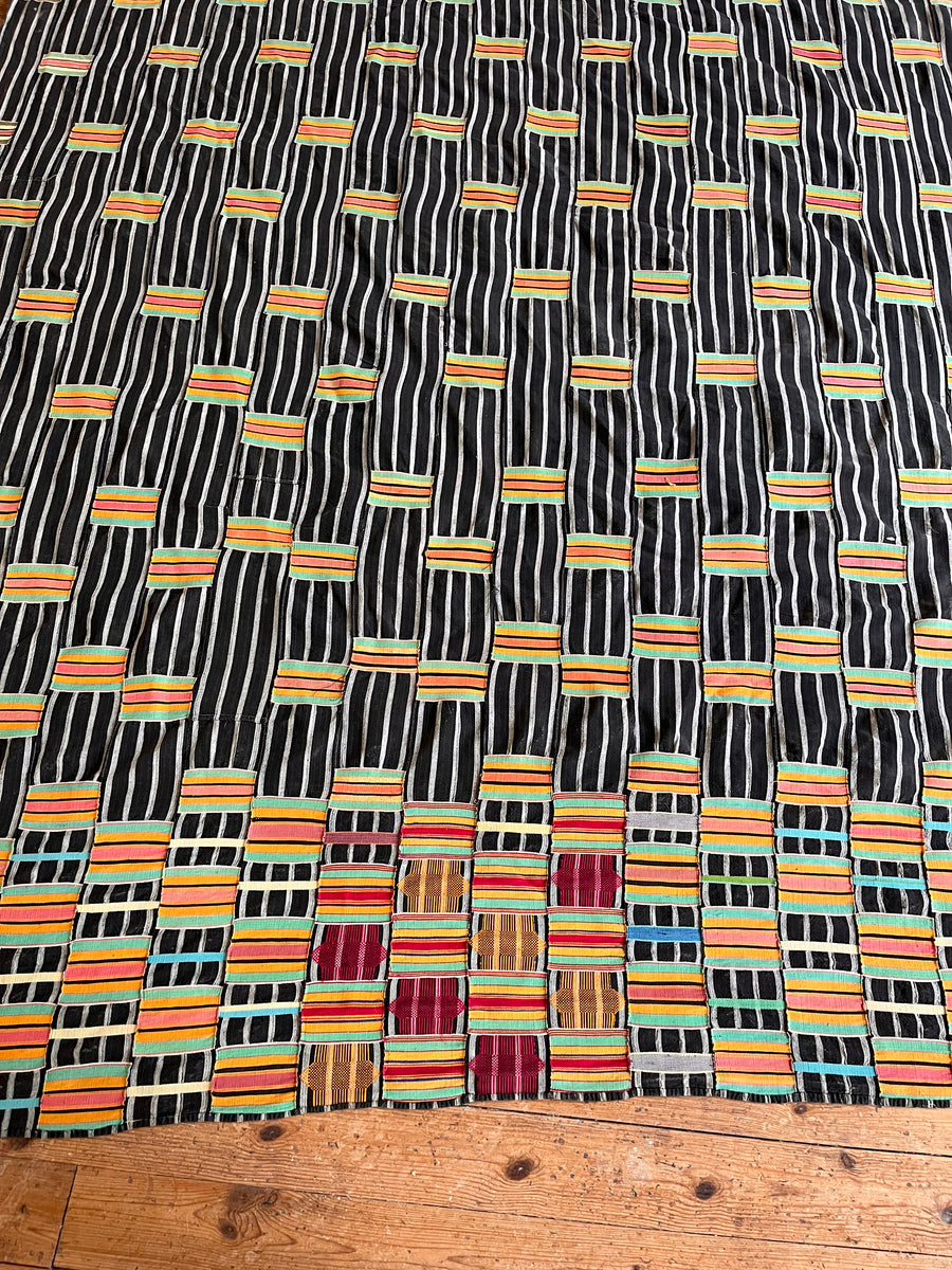 Ewe Kente Cloth Black