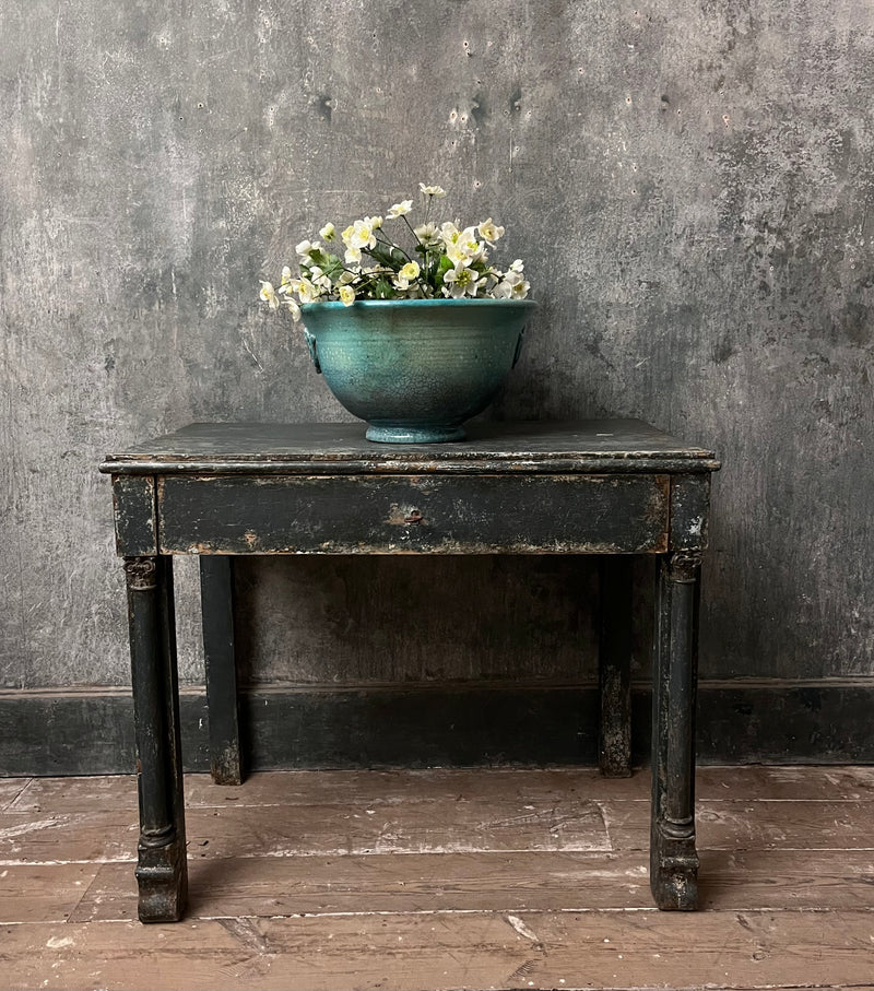 Leather top table desk