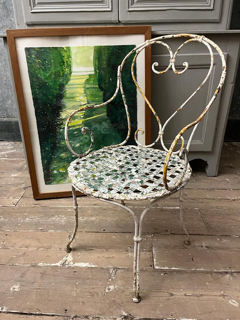 19th century wrought iron chair
