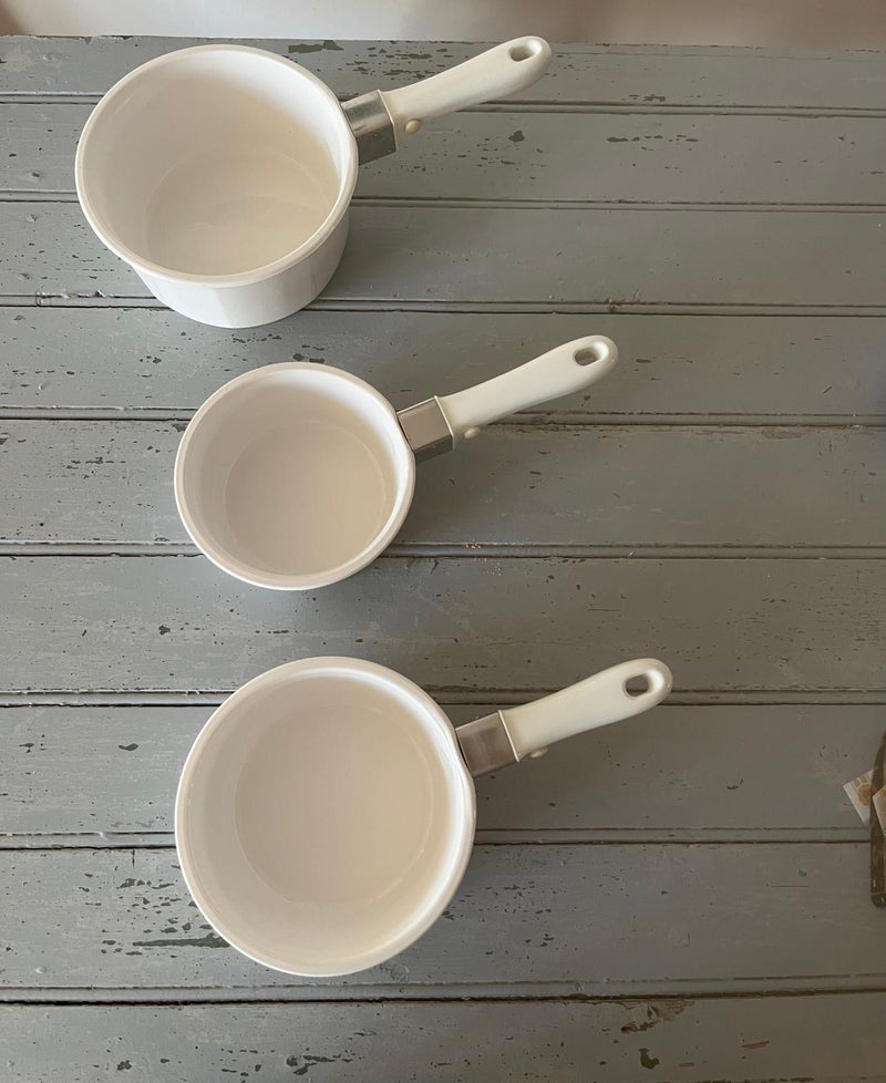 Arcoflam set of three cooking pots