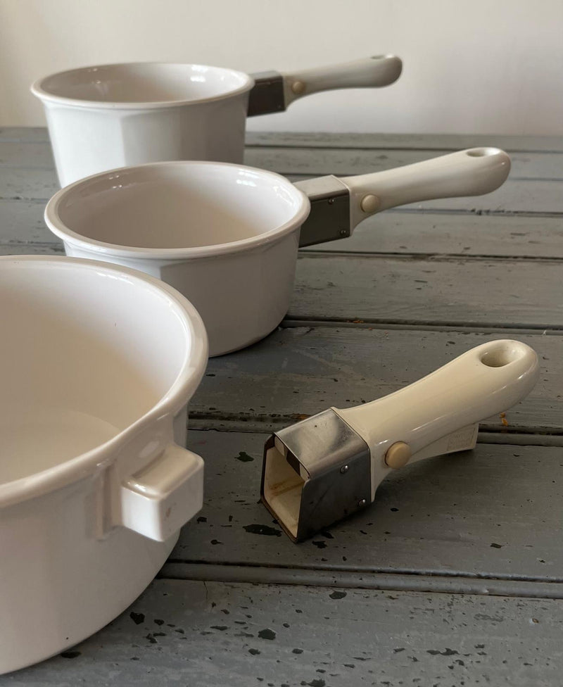 Arcoflam set of three cooking pots