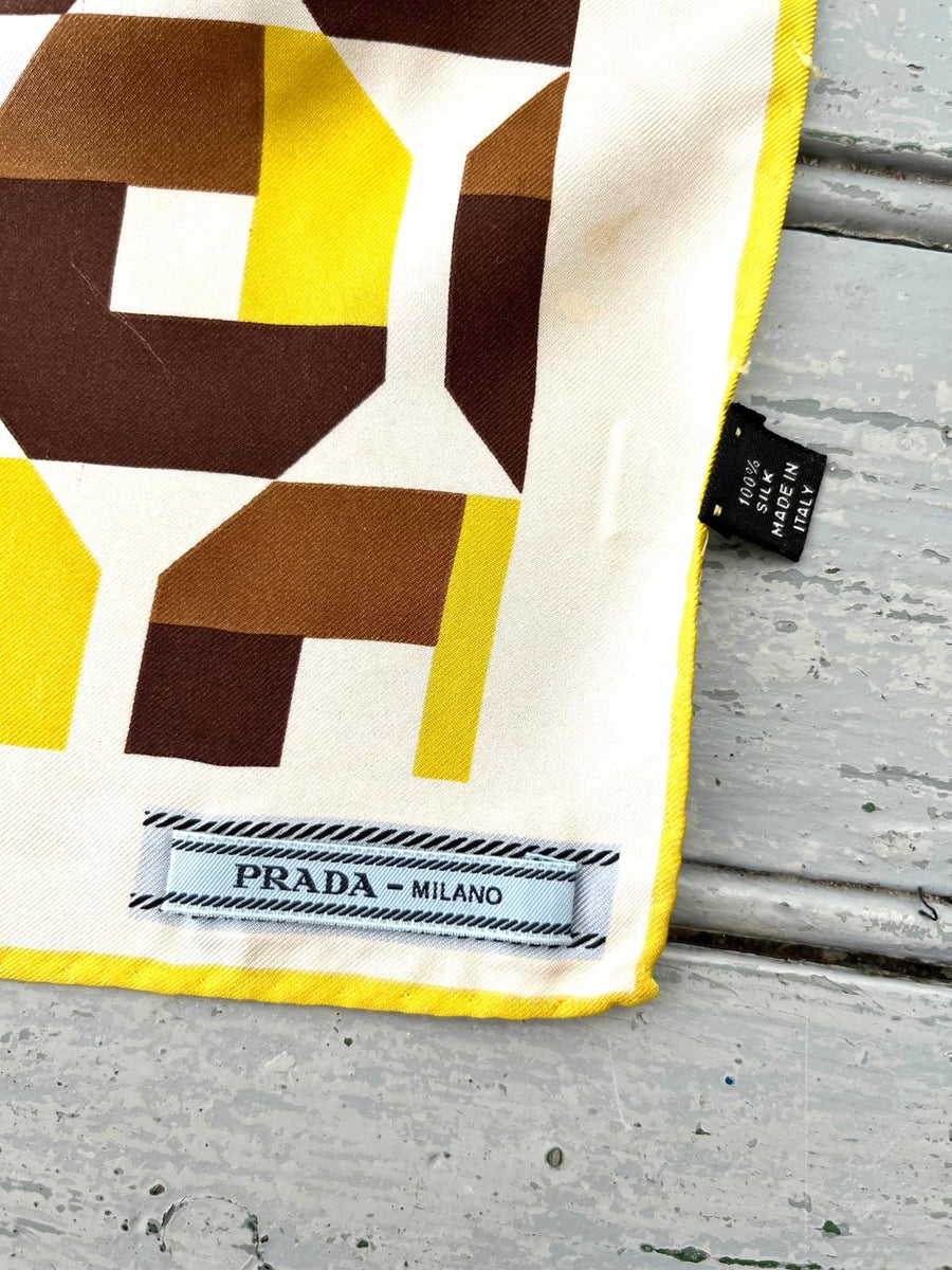 Prada silk scarf deals