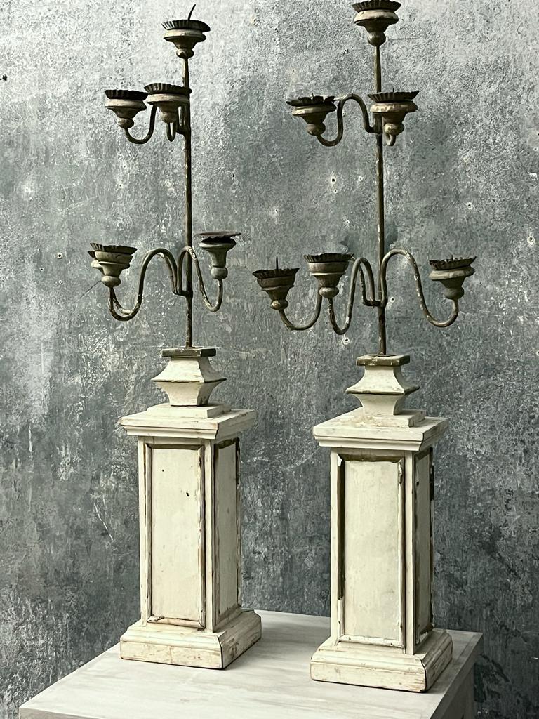 Pair of altar candles