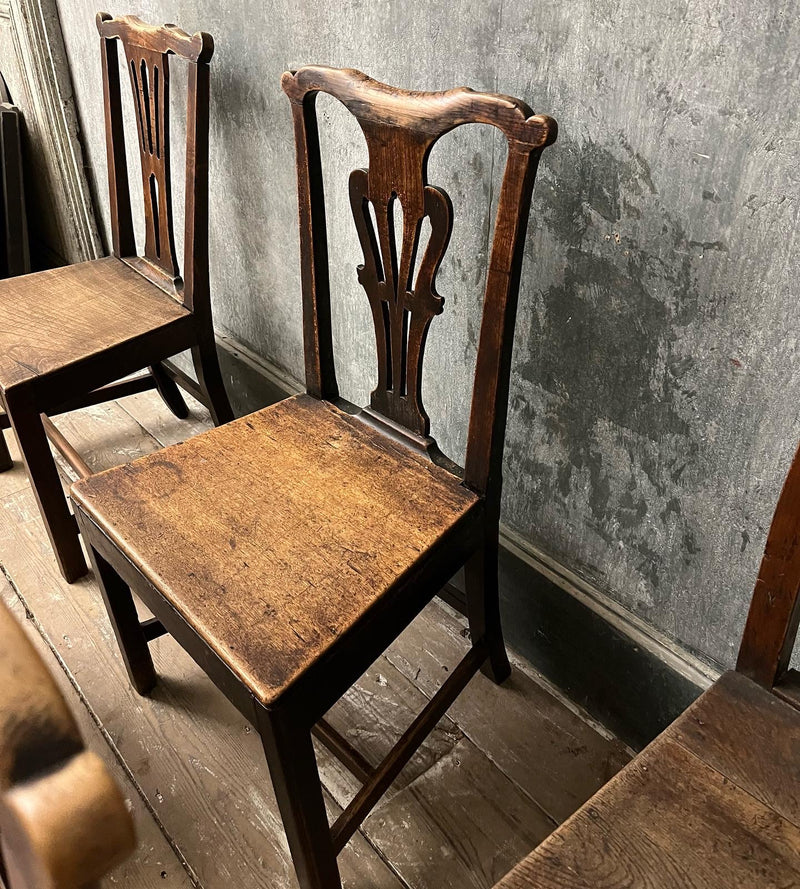 Set of six Georgian chairs