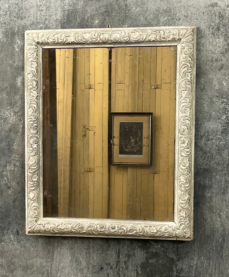 Craved wood antique mirror