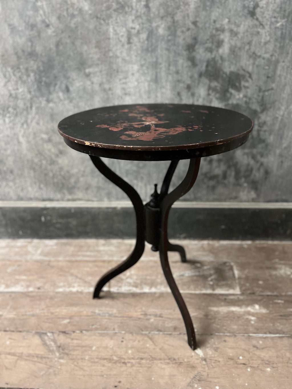 19th Century Chinoiserie column table