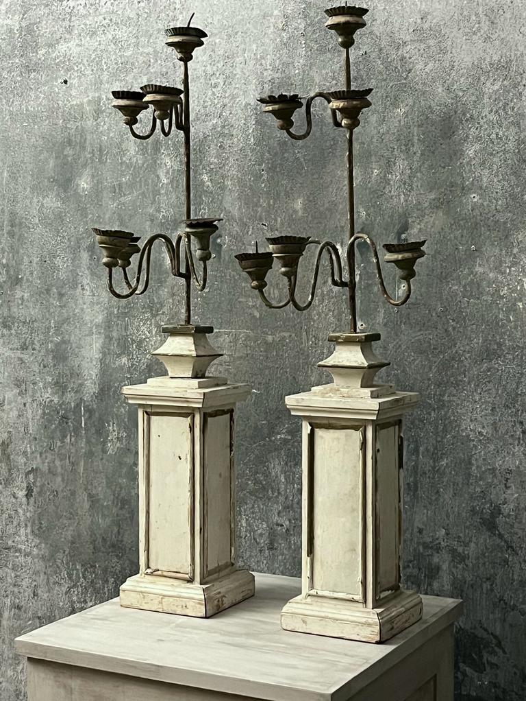 Pair of altar candles