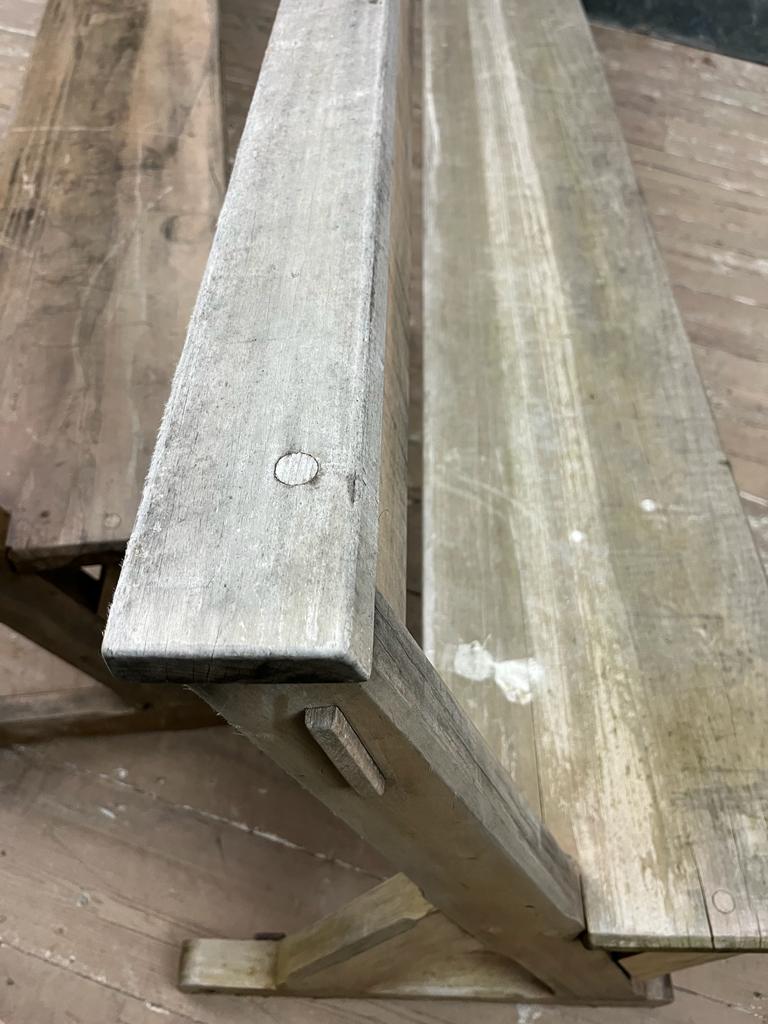 Pair of large benches