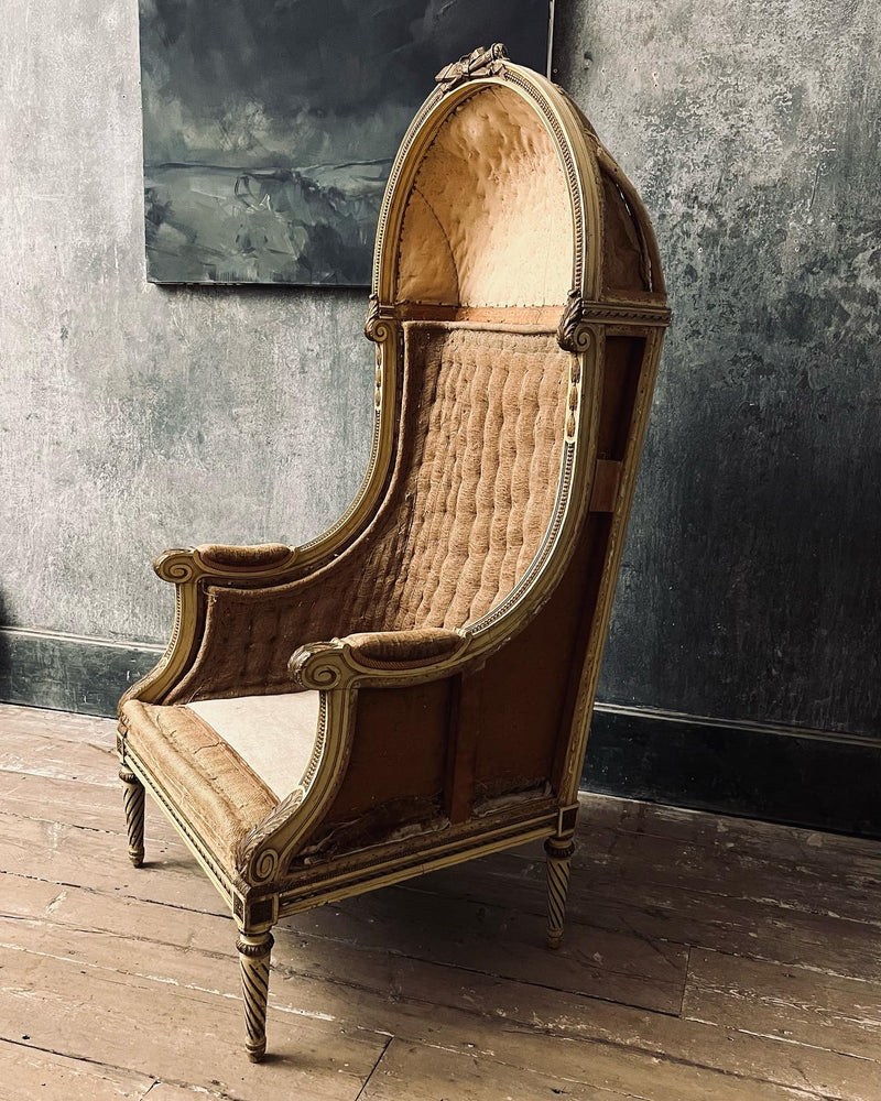 Antique porters hall chair