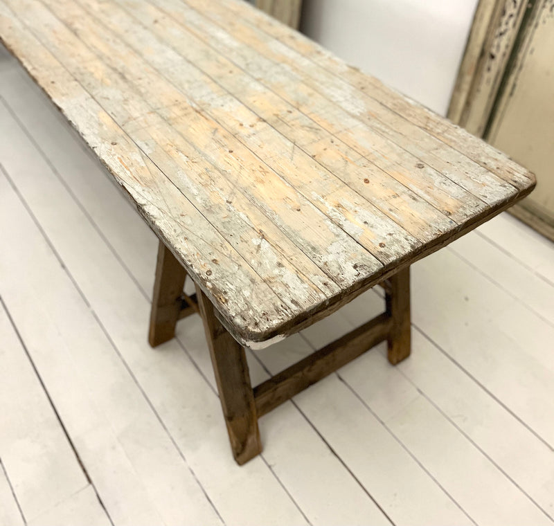 Long French Trestle table