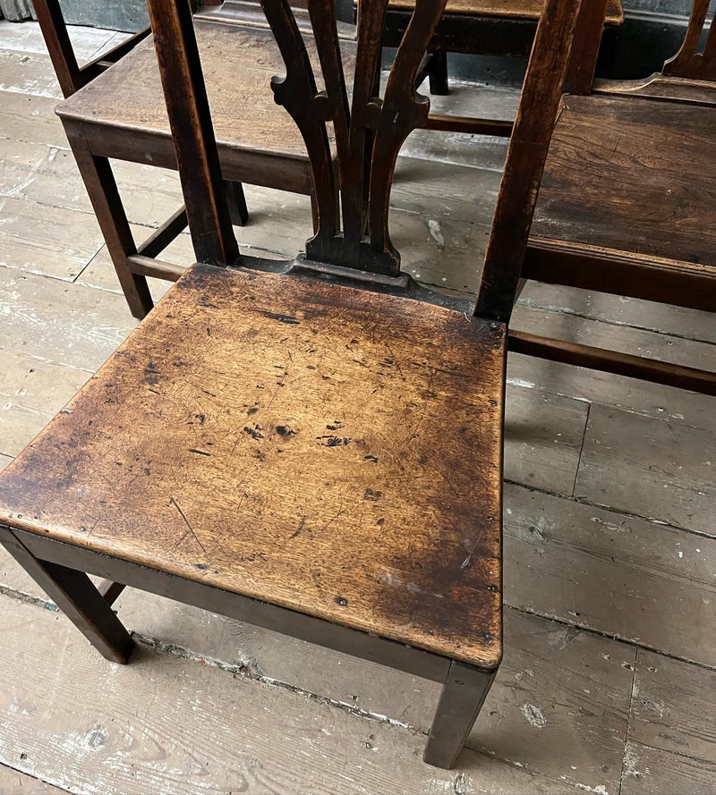 Set of six Georgian chairs