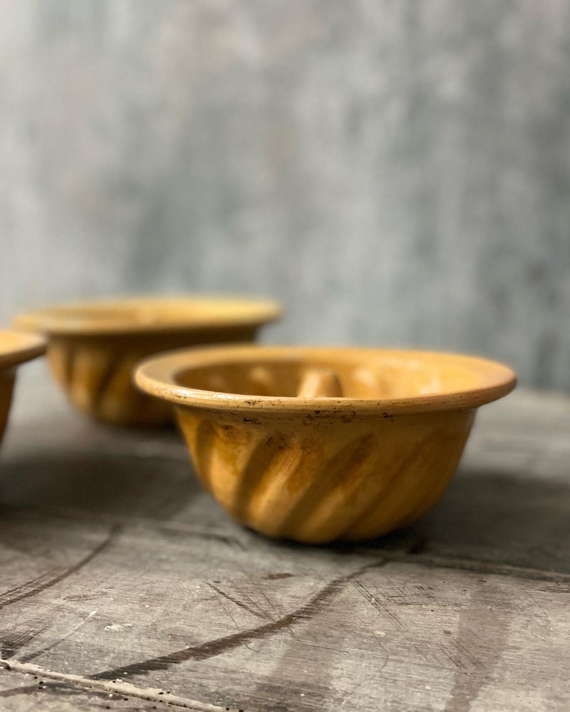 Set of three brioche moulds