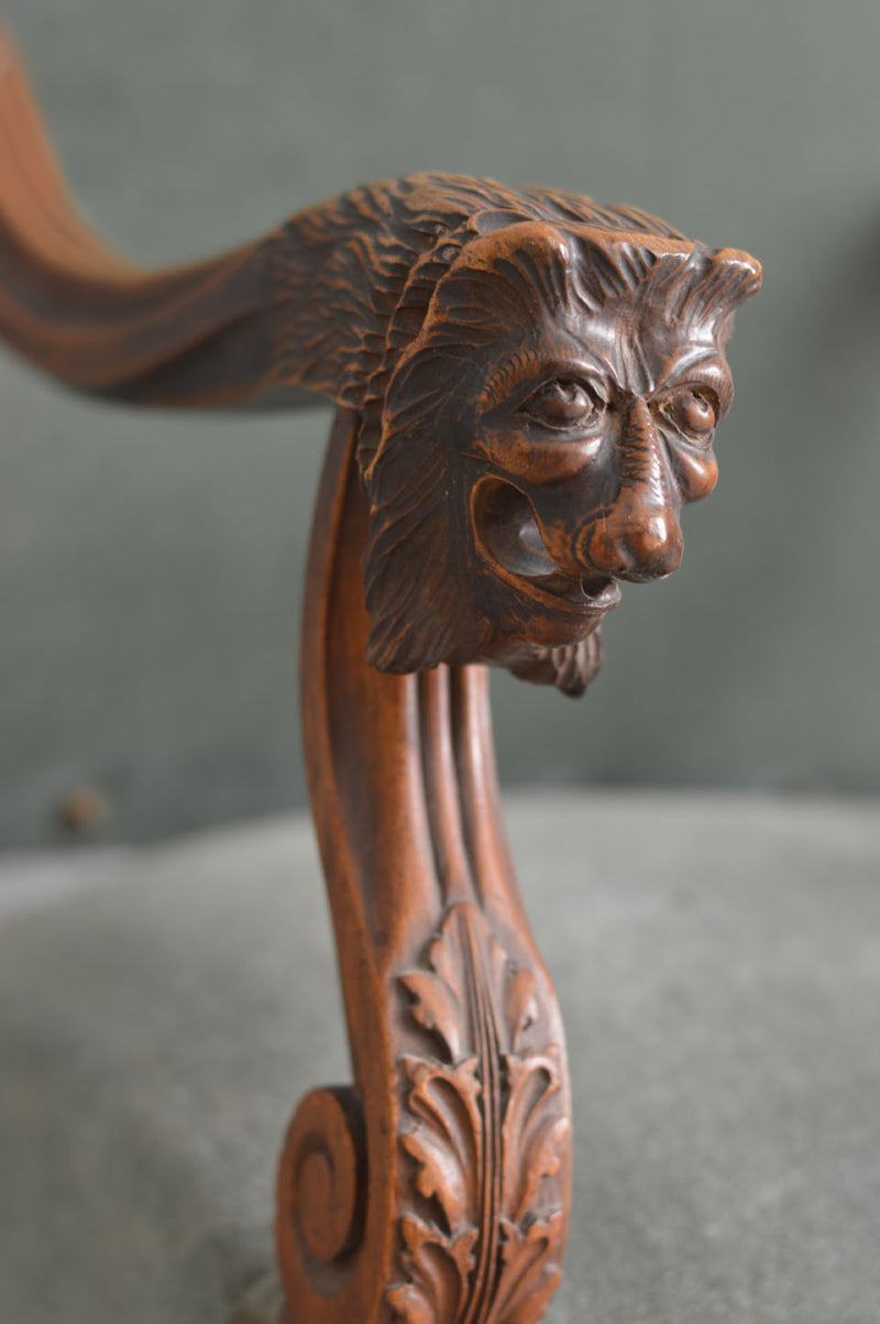 LOUIS XIII STYLE THRONE CHAIR