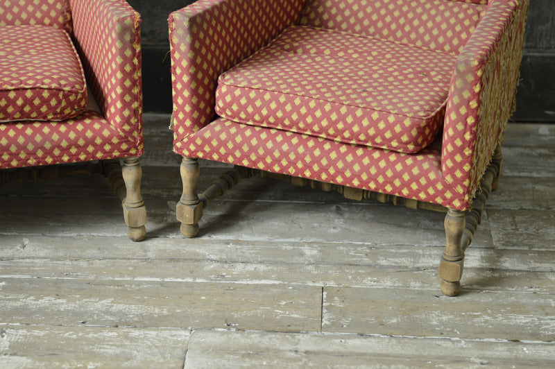 PAIR OF FRENCH WING CHAIRS