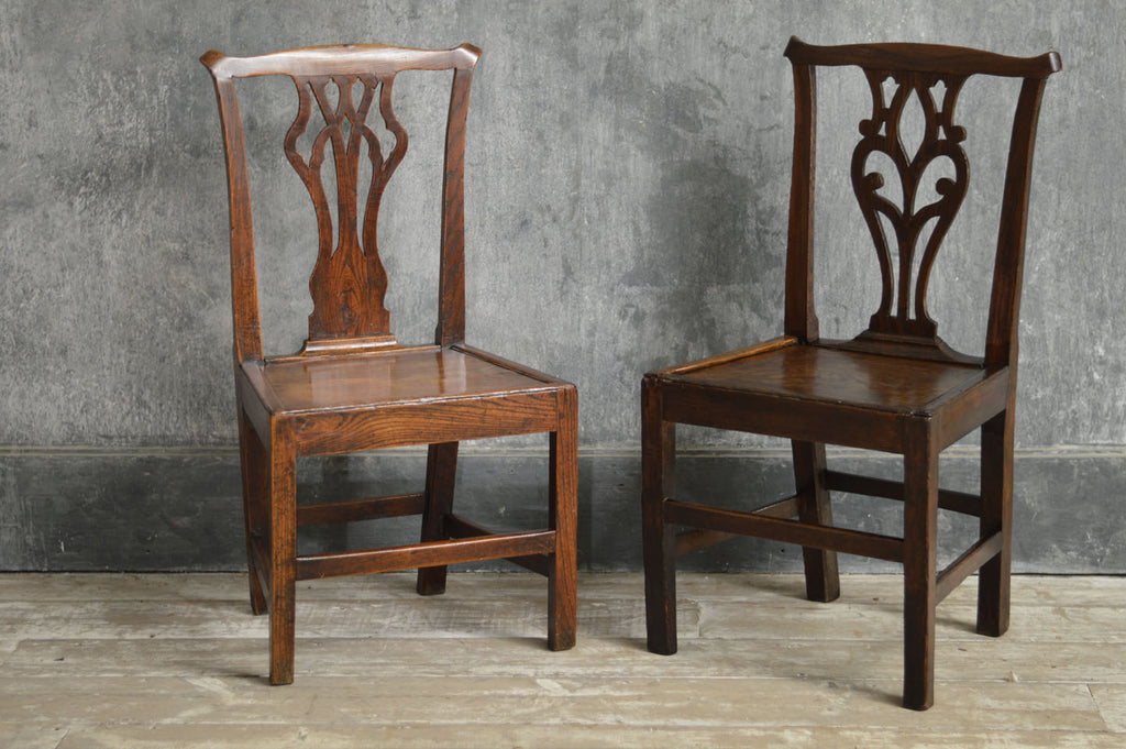 PAIR OF ENGLISH COUNTRY CHAIRS