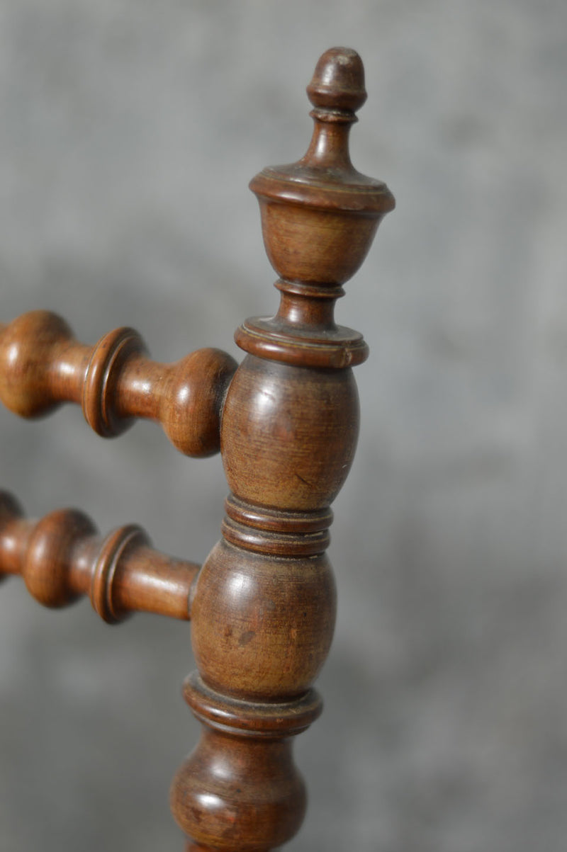 FRENCH 19TH CENTURY WALNUT BOBBIN CHAIR