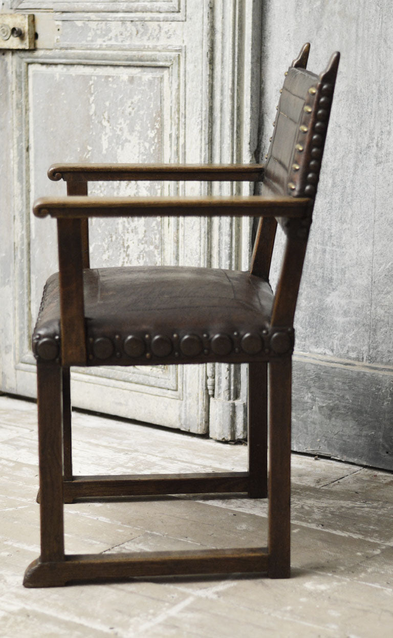 Arts and Crafts leather chair