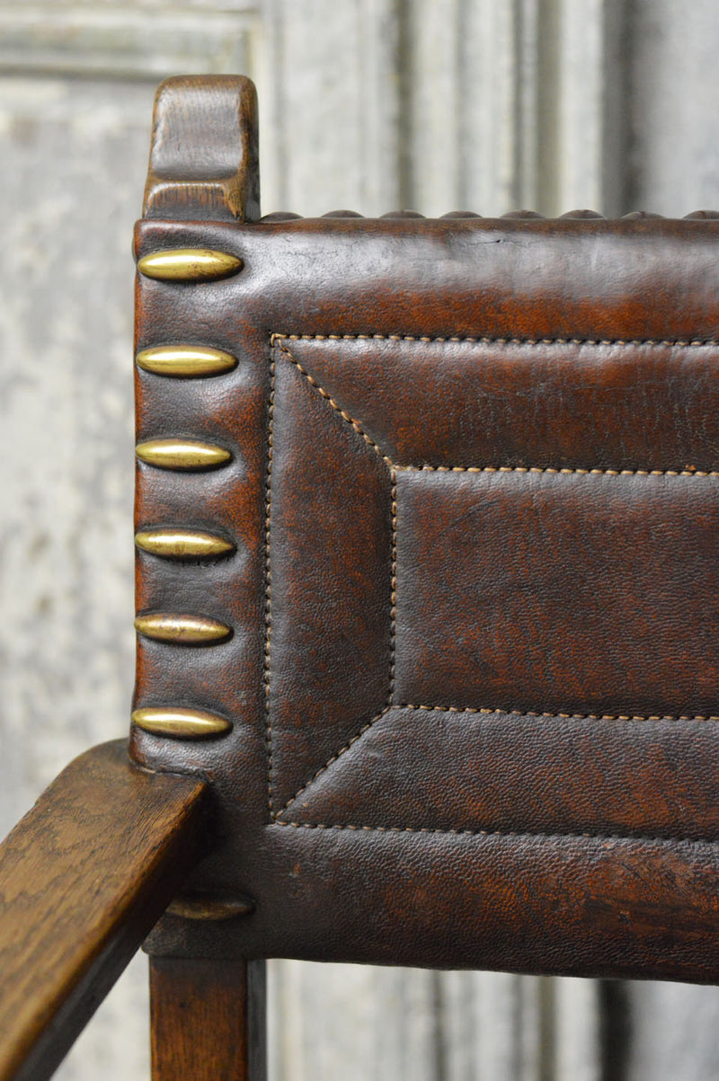 Arts and Crafts leather chair