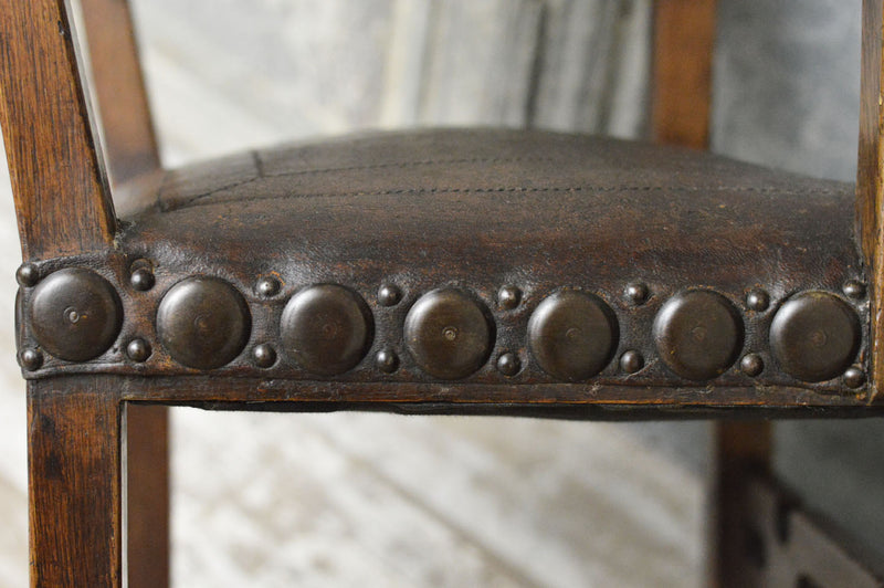 Arts and Crafts leather chair