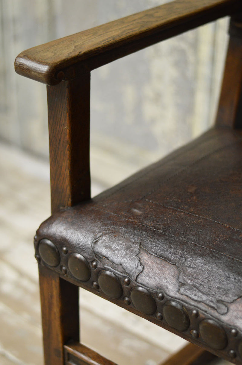 Arts and Crafts leather chair
