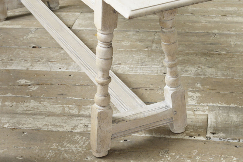 Pair of 19th Century French painted oak benches