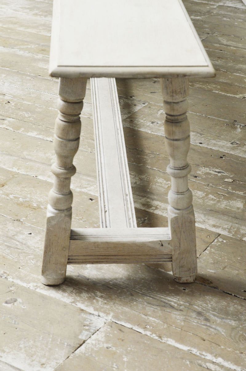 Pair of 19th Century French painted oak benches